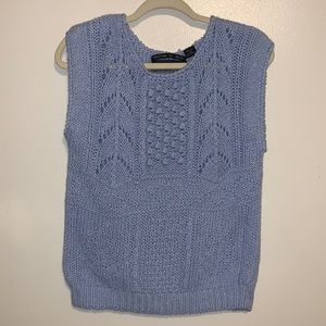 Vintage Bramble Lane hand knitted sweater vest top
